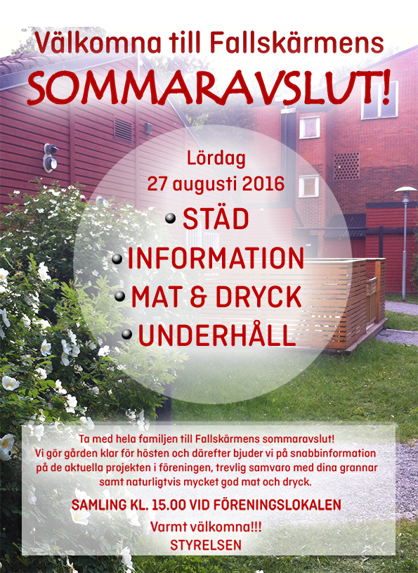 INBJUDAN TILL SOMMARFEST 2016